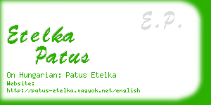 etelka patus business card